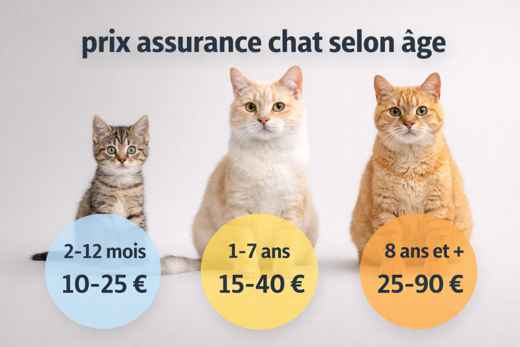 prix assurance chat selon âge