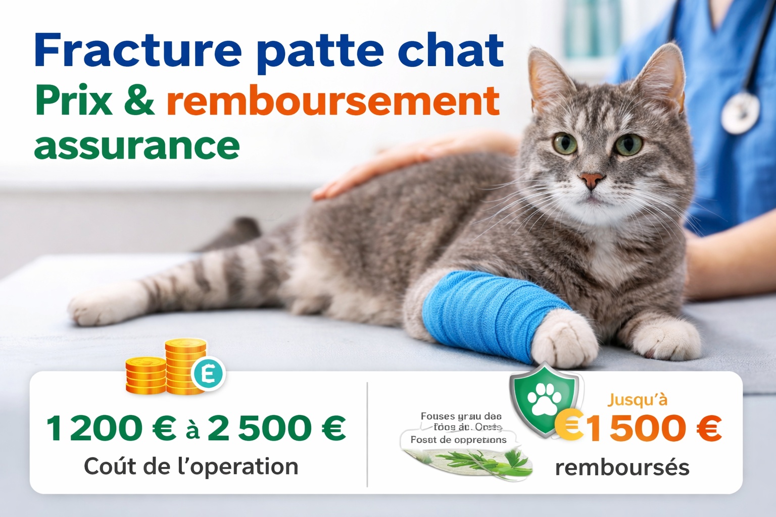 fracture patte chat prix