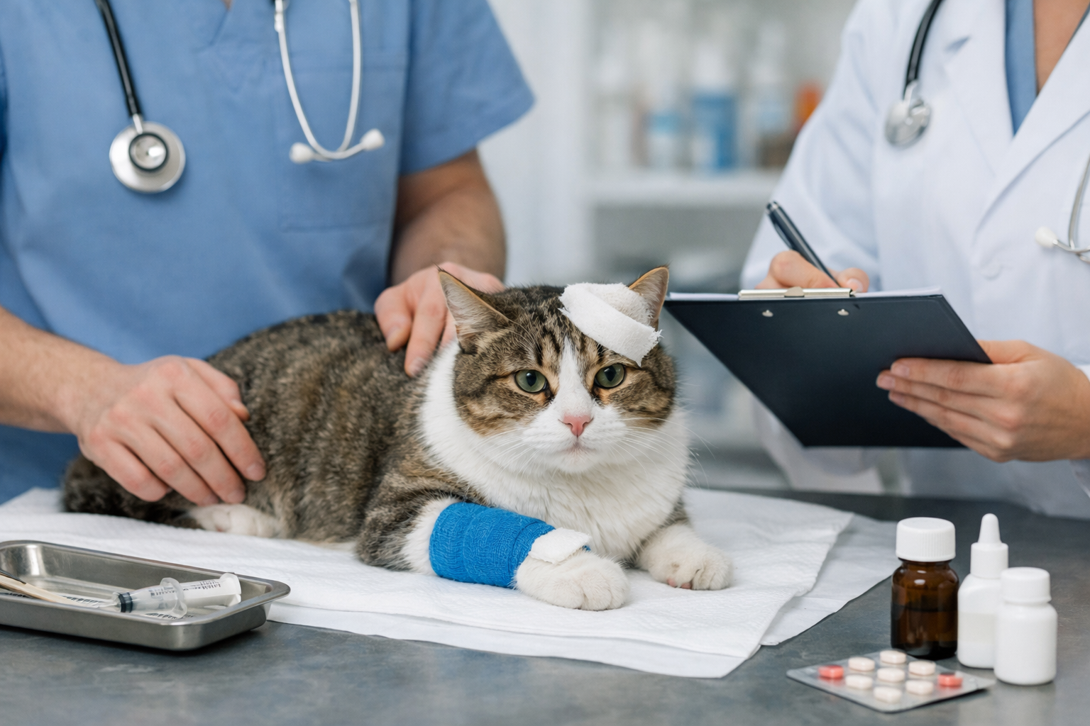 Assurance chat : combien rembourse-t-elle en cas de blessure ?